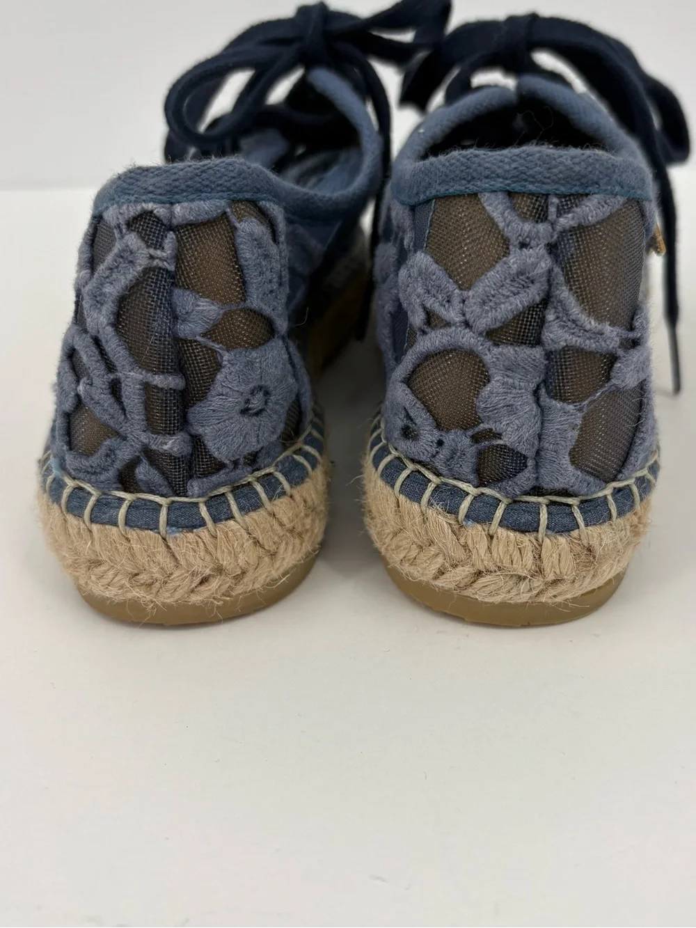 Toni Pons Far Espadrille Lace Sneaker in Blue Women’s Size 37 / 6.5